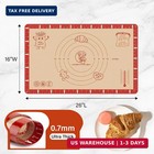 Extra Thick Silicone Baking Mat With Recipes - 26x16 Inch Non Stick Pastry Mat W