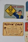 11 Vintage Boy Scouts Of American Membership Cards Cub Bear Wolf Lion Mcm 1960 s