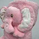 Animal Adventure My Pet Blankie Pink Elephant Lovey Baby Blanket Security Plush