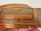 Rare 1940s 50s Vintage Franconia Ski Club Nh Junior Team Belt Buckle Medal