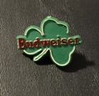 Budweiser Beer Vintage Shamrock Lapel Pin - Irish St patrick s Day Lot Of 2
