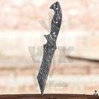 Handmade Damascus Full Tang Tanto Knife Blank Blade - Diy Making Supply