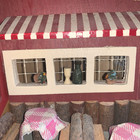 Rustic Birdhouse Diner Wooden Bird House Restaurant Farmhouse -flaw