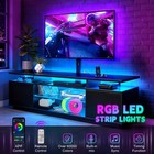 Fireplace Tv Stand With Led Light For 70 In Tv Entertainment Center Modern