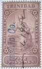 Travelstamps  1902 Trinidad Stamps Sc  88 Used  Ng 5 Shillings Hand   Pen Cancel