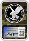 2025 S  1 1oz Proof Silver Eagle Ngc Pf70 Ucam First Day Of Issue Army Camo Core