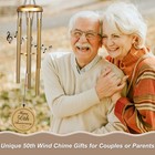 50th Anniversary Wedding Gifts  50th Golden Wind Chime  Happy 50th Anniversar   