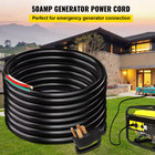 25 Ft  50 Amps Rv Camp Power Cord 110-volt Generator Extension Cord 6 3   8 1 Aw