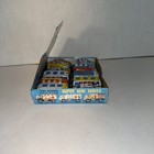 Vintage Tin Litho Friction Super Mini Toy Car Set W  Display Taiwan 12pc