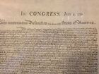 Reproduction Declaration Of The Thirteen United States Of America July 4th  1776