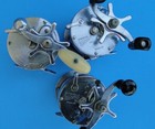 Three Vintage Reels Shakespeare Service  1944 Model Fe   1946 M Model Eh   Fd