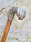 Vintage Solid Brass Hand Head Handle For Handmade Wooden Walking Stick Cane Gift