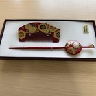 Japanese Kanzashi Hair Ornament Set With Makie Chrysanthemum   Kikk   Design