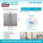 Holographic 3d Eva Shower Curtain Liner Wave  72x72 Premium Medium Weight Clear