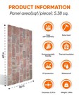 Izodekor 3 10pcs 24 In X 48 In 3d Wall Panels Brick Effect  Decorative 3d Tiles