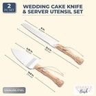 Rustic Burlap Wedding Cake Knife And Server Set For Party Decoration  Gift Idea