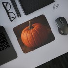 Autumn Pumpkin Desk Mouse Pad  Fall Office Decor  Seasonal Gift