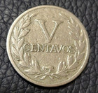 1919 Colombia 5 Centavos Coin