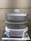 Sunbeam Oster Instant Steam 4711 Food Rice Steamer 2 Tier 6 Quart Clean