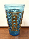 Vintage Metal Caged Glasses Baroque Mcm Blue   Rust Lot Of 2 Rare