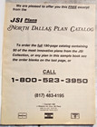 North Dallas Plan Catalog 1988 House Home Design Floor Plans Architecture