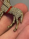 Antique Victorian 14k Solid Yellow Gold Genuine Pearl Horse Brooch  6 7gr 