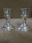 Vtg Sterling Silver Weighted Atkins Candlestick Holder Set Of 2 Atkins  46 Nice