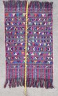 Vintage Guatemalan Mayan Hand Woven Tzute Textile Brocade Triangles 42 x27 5 
