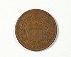 Usa Two Cent Piece Coin Civil War Era Circulated Very Good Condition Random Date
