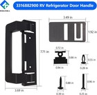 2-pack 3316882900 Rv Refrigerator Door Handle For Dometic Dm2672 Dm2682 Dm2872