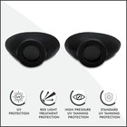 Super Sunnies Slim Flex Uv Eye Protection  Tanning Bed Goggles Eyeshields Black
