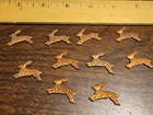 Lot Of 10 Bunny Rabbit France Vintage 60s Brass Stampings Findings Jewelry 