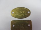 Vtg 1940 s Lot Dog Tag License Tax Registration Muskegon Co   Michgan Exonumia