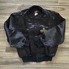 Sands Las Vegas Casino Hotel Black Satin Bomber Jacket Usa Size Small Vintage
