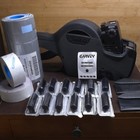Garvey Price Label Gun 22-8 Bundle    8 Rolls Blue Labels 8 Ink Rollers Tested