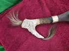 Antique Dayak Mandau Headhunter  Sword Borneo Kslimantan Tribsl Weapon W    