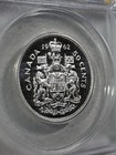 1962 Canada 50 Cents Silver Coin Proof Like Graded Ms 64 Cameo By Anacs