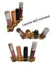 Vtg Vanity Lipstick Holder Gold Tone Roses Hollywood Regency