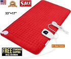 Electric Heating Pad For Back Pain   Cramps Relief 33 x17  6 Level  Xxx Large