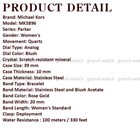 Michael Kors Mk5896 Parker Blush Dial Rose Gold-tone Blush Acetate Ladies Watch