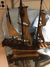 Antique Wooden Boat Model