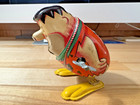 Rare   1962 Marx Hopping Fred Flintstone Tin Litho Wind-up   Works 