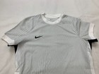 Nike Adv Vapor V Jersey Women s M Soccer Futbol Fz9278 White Gray Short Sleeve