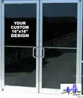 Custom Vinyl Lettering Storefront Window Decal Business Name Sign Sticker