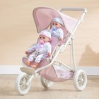 Olivia s Little World Dolls Twin Pram Stroller Pushchair For Baby Dolls Ol-00004