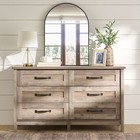 Rustic Six Drawer Dresser Combo Storage Chest Bedroom Organization Furniture New