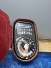 Vtg Weston Master Ii Universal Exposure Light Meter Model 735  W  Leather Case