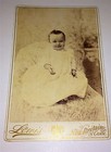 Antique Victorian Giggling Smiling Baby Id d Lloyd Carter  Ct Cabinet Photo  Us 