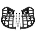 For Yamaha Yfz 450 Nerf Bars Pro Peg Heel Guard Black Bars With Black Nets