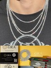 2-6 5mm Vvs Moissanite Tennis Chain Necklace - 925 Sterling Silver - Pass Tester
